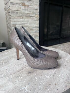 Via Spiga Snakskin Heels